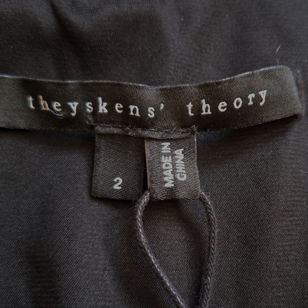 Theyskens Theroy Black Leather Quilted Mini Dress Sexy Luxury Glam 2 - Picture 6 of 10